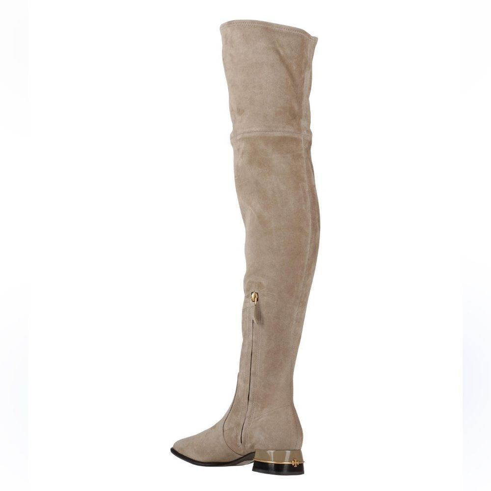 Tory Burch Multi Logo Stretch Over The Knee Boot Larice Us 5.5